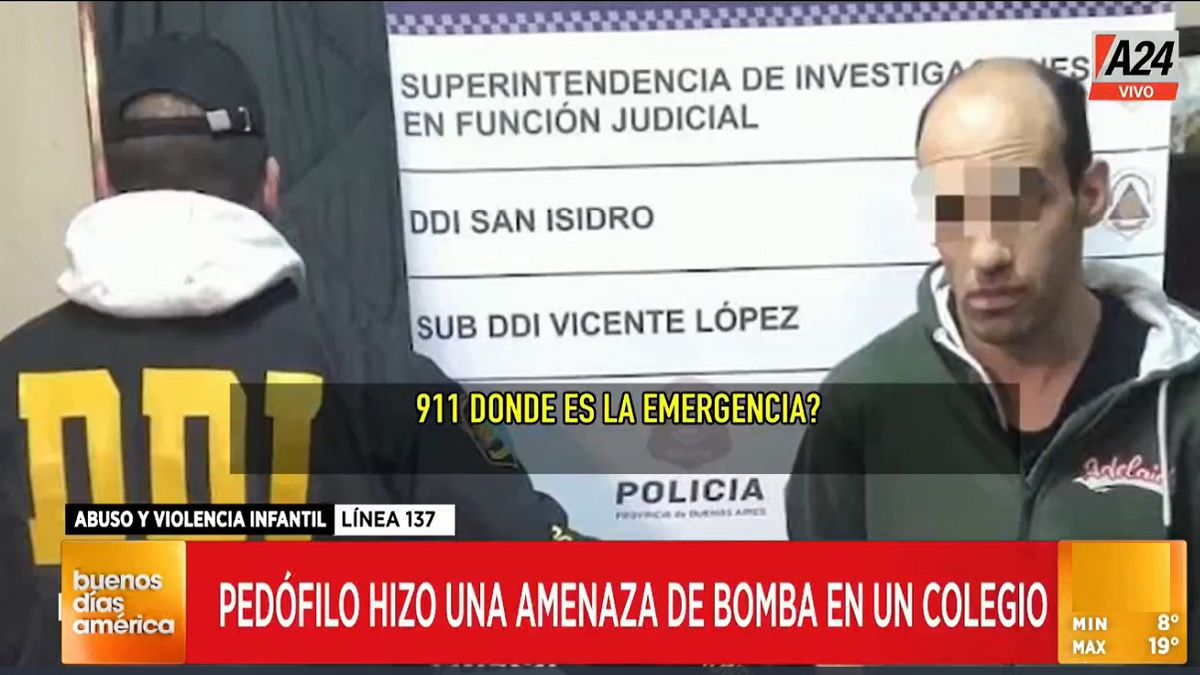 El abusador de menores realizaba los llamados desde Palermo. Foto: captura de video.&nbsp;