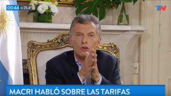 Macri ratificó el aumento de tarifas y contó un mensaje que dio a sus funcionarios: Al que afana, lo mato