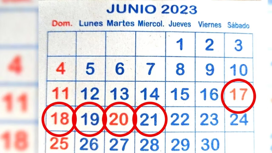 FERIADO XXL de 5 días en junio: quiénes podrán gozarlo