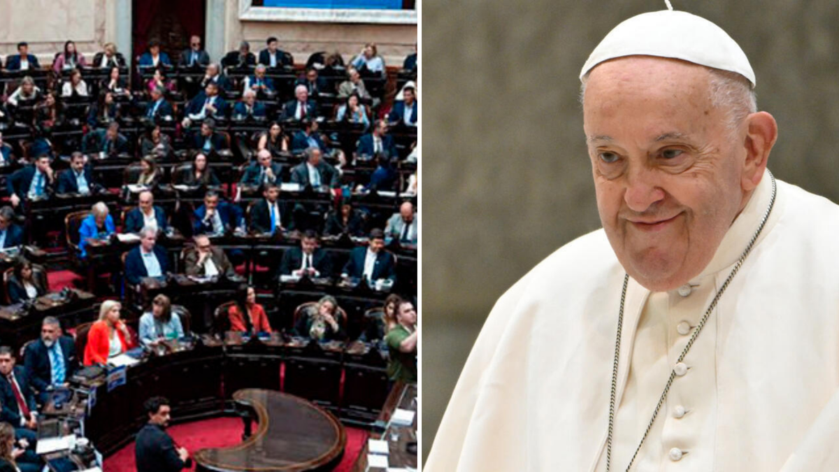 Diputados rinden homenaje al papa Francisco. (Foto: Archivo).
