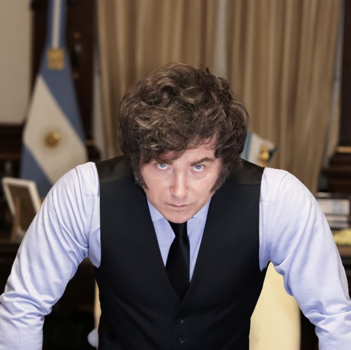 Javier Milei para la revista Le Point. (Foto: Le Point)