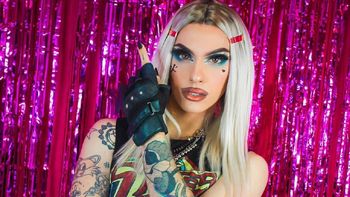 Dyhzy, el hijo de Alberto Fernández, apareció idéntico a Moria Casán con una impactante transformación