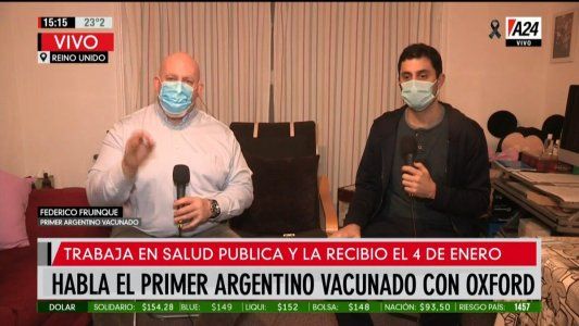 Exclusivo: el testimonio del primer argentino que recibió la vacuna de Oxford en el Reino Unido