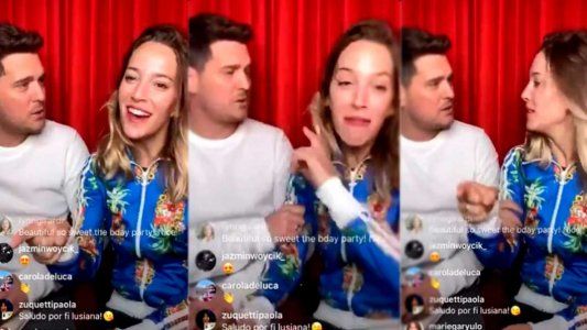 Vuelven a cuestionar a Michael Bublé por un gesto brusco en medio de un vivo a Luisana Lopilato