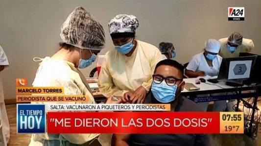 Escándalo en Salta por la vacunación a periodistas y piqueteros