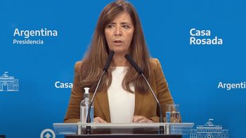 Gabriela Cerruti, vocera presidencial.