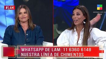 Nazarena Vélez y Ximena Capristo se sacaron chispas en el piso de LAM