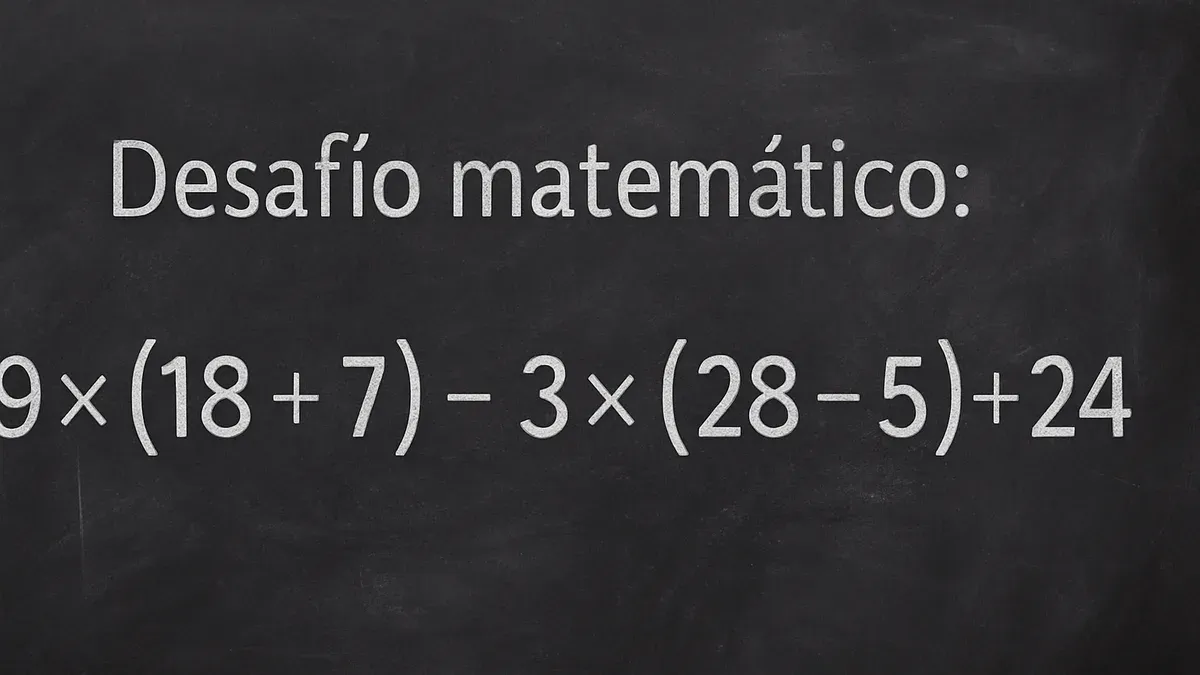 Imagen de pizarra para Desafío Matemático: ¿podés descifrar este juego numérico?