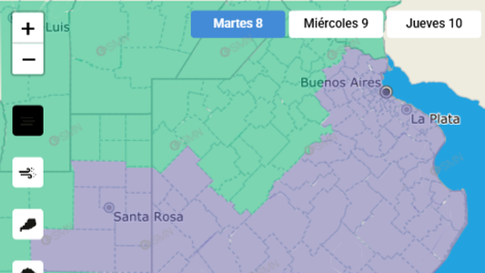 Alerta violeta en el país: de qué se trata el singular fenómeno que afecta a varias provincias
