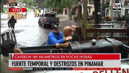 Lo que dejó el temporal en Pinamar: la bronca de los comerciantes