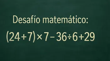 Desafío matemático: ¿en cuánto tiempo lográs resolverlo?