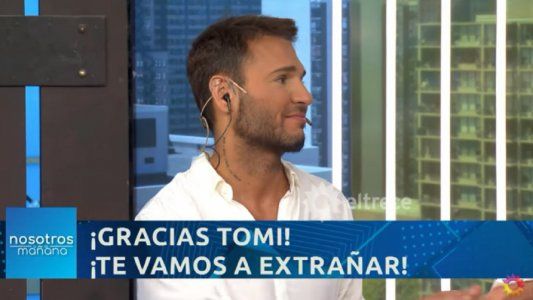 La emoción de Tomás Dente en su despedida de Nosotros a la mañana: Son todos grandes amigos