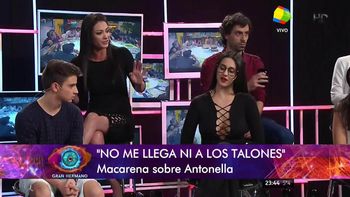 El reproche de Macarena a Antonella que terminó en un fuerte cruce