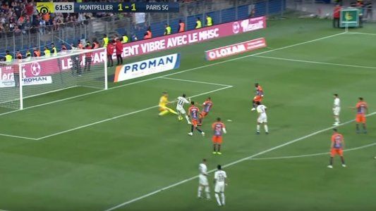 Un PSG relajado perdió ante Montpellier, pero Di María metió un golazo pocas veces  visto