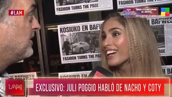 La sorpresiva declaración de Julieta Poggio sobre el video de Nacho y Coti: Beso de borrachos