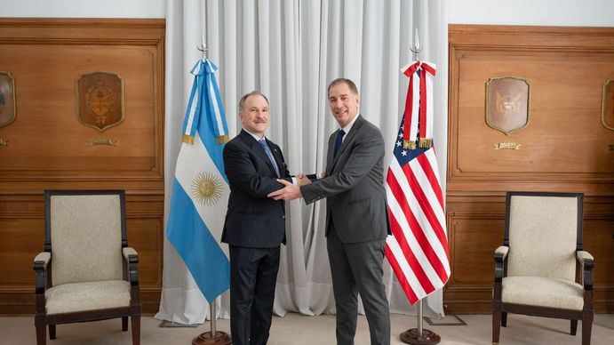 Diego Santilli recibió al Embajador de los Estados Unidos, Peter Lamelas en Casa Rosada: ¿de qué hablaron?