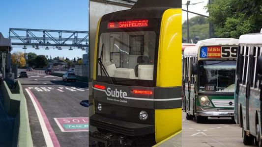 Aumentan los colectivos, subtes y peajes en CABA y el GBA: cuánto costará viajar