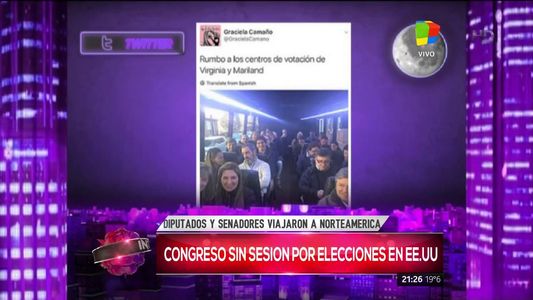 Santiago del Moro se preguntó quién pagó el viaje de senadores y diputados a EE.UU