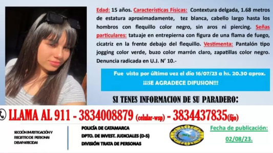 ¿Dónde está Sabrina Maiten Bustamante? Desesperada búsqueda la menor de 15