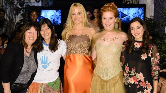 Agustina Kämpfer y Jana Maradona desfilaron como modelos por una buena causa