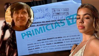 Anna Chiara denunció formalmente a Ricardo Biasotti por abuso sexual agravado y corrupción de menores