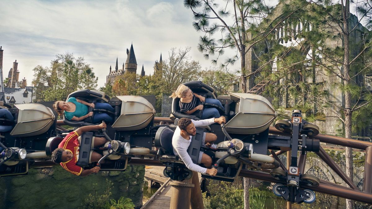 Hagrid's Magical Creatures Motorbike Adventure, es la última atracción del área ambientada en los cuentos de Harry Potter (Foto: Universal).