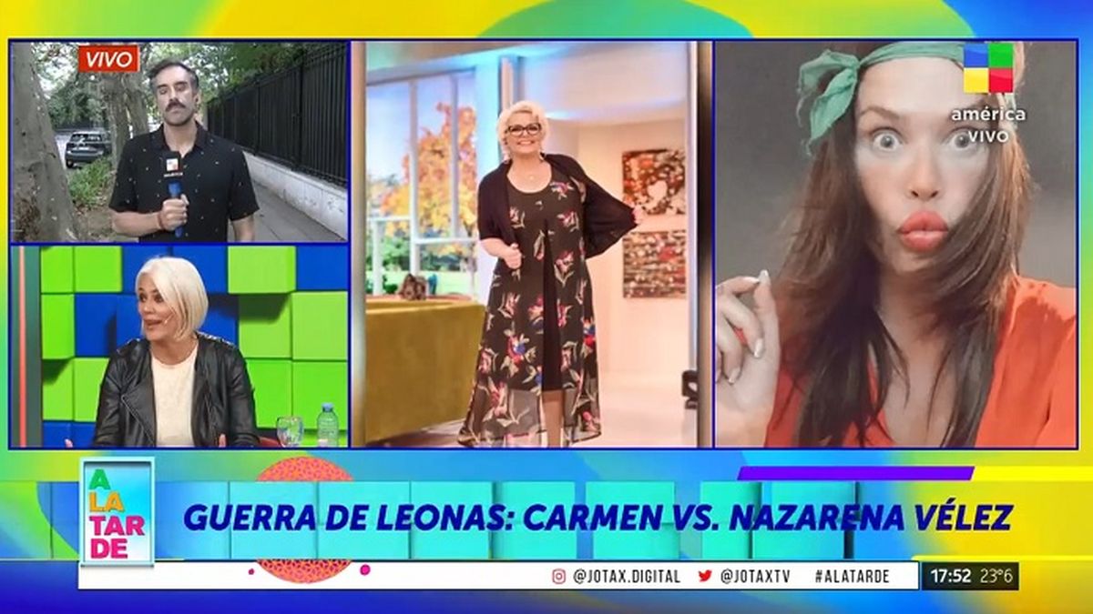 Carmen Barbieri y Nazarena V&eacute;lez est&aacute;n distanciadas desde la escandalosa ruptura sentimental de sus hijos, Fede Bal y Barbie V&eacute;lez.&nbsp;
