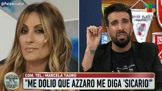 Marcela Tauro cruzó al aire a Flavio Azzaro: No soy sicario