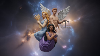 Entre la rebeldía y la responsabilidad: el zodíaco elige cómo vivir este jueves. Foto: Libra, Virgo, Escorpio/Ideogram