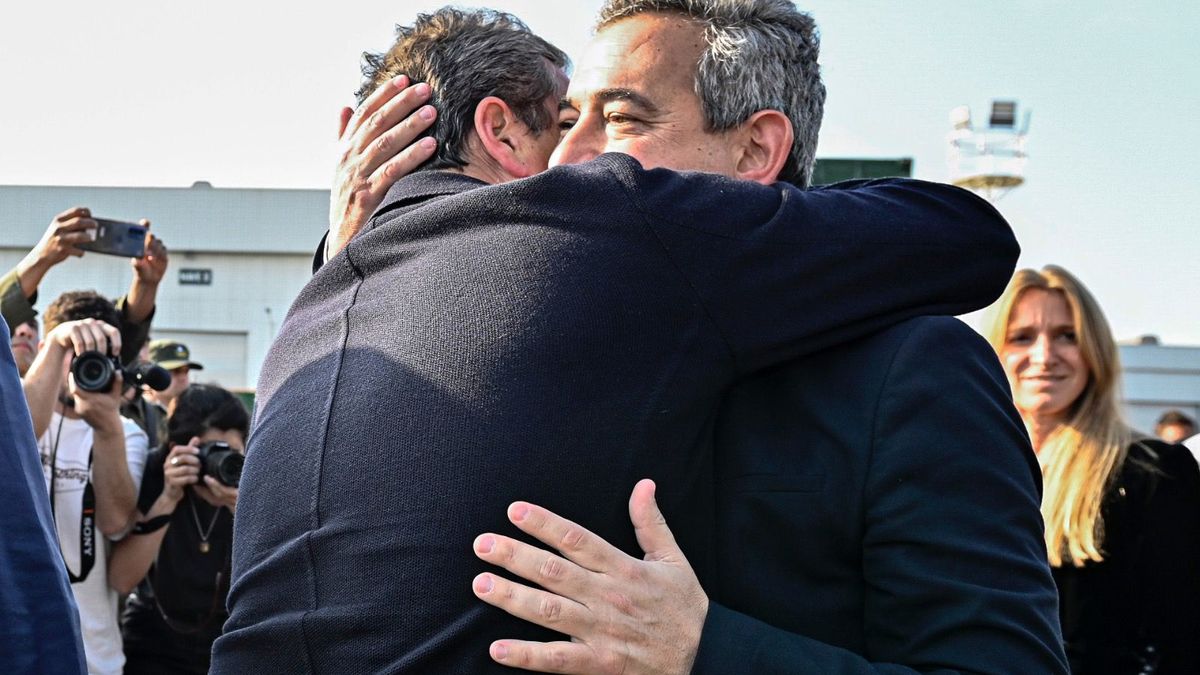 Sergio Massa, con el intendente de Rosario, Pablo Javkin.