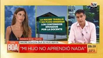 El dramático testimonio de una madre que pide que su hijo repita 7° grado