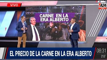 Radiografía de la carne: cuál fue su precio en la era Alberto Fernández. (Captura de Tv)