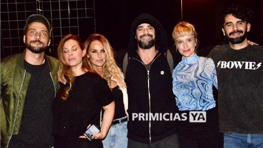 Las fotos del reencuentro entre Sabrina Rojas y Luciano Castro en el estreno de Desnudos