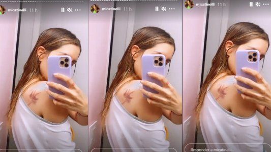 Mica Tinelli comenzó a quitarse los tatuajes que la avergüenzan