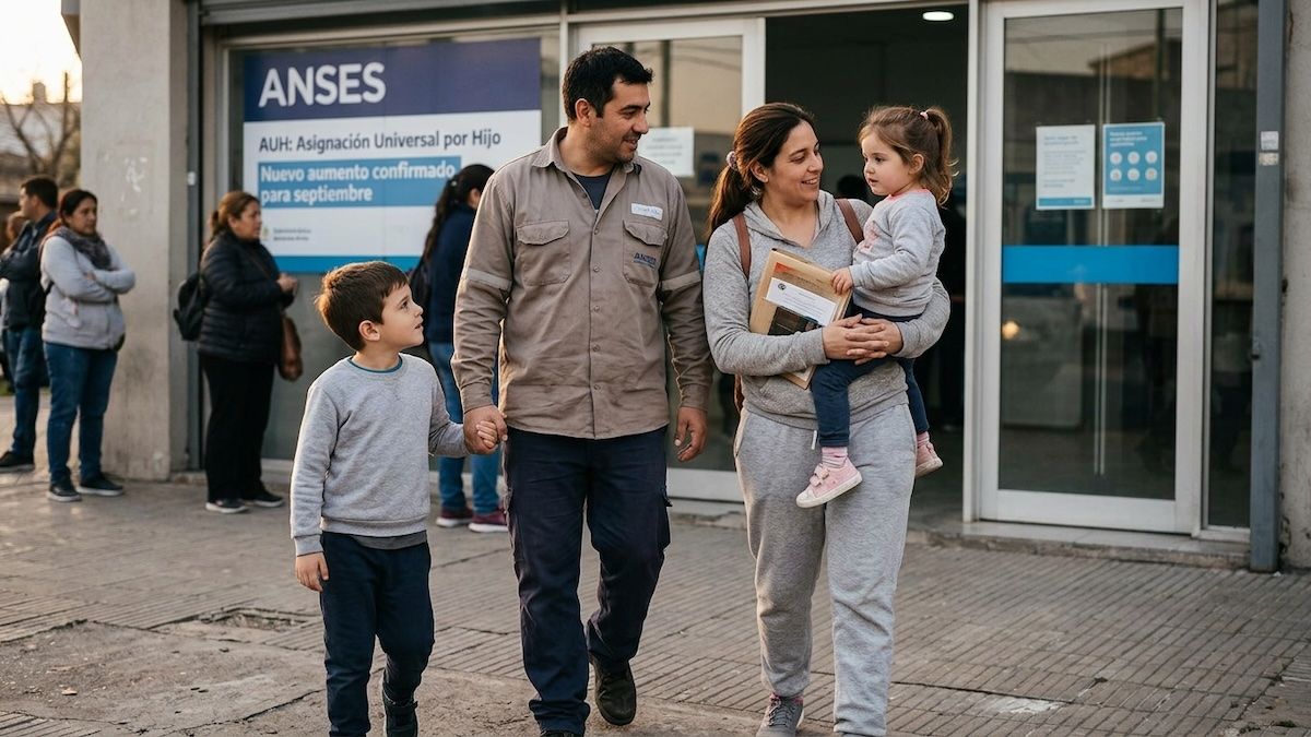 Nuevo aumento confirmado para la AUH en septiembre: cuánto cobran las familias por hijo (Foto: A24.com).