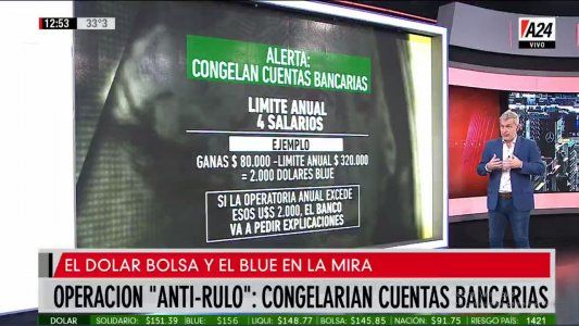 Congelarían cuentas de quienes usaron el rulo financiero para hacerse de dólares a precio oficial