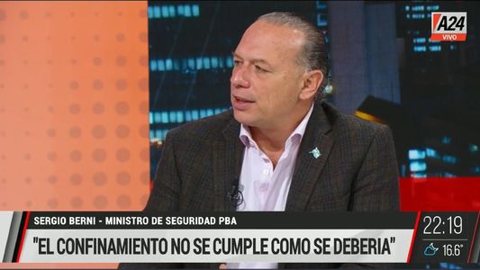 Sergio Berni: El confinamiento no se cumple en la medida que se tiene que cumplir