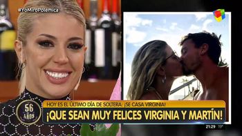 La emotiva sorpresa a Virginia Gallardo a horas de su casamiento