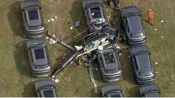 Tragedia aérea en Río de Janeiro: chocaron dos helicópteros, explotaron al caer y hay seis muertos