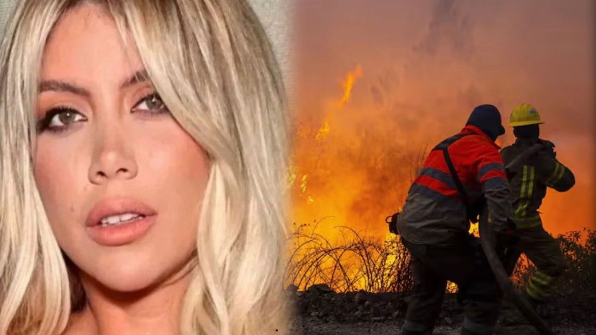 La conmovedora actitud de Wanda Nara frente a los incendios en la Patagonia