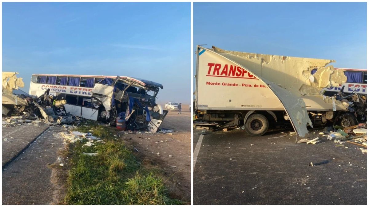 Choque entre un camión y un micro en la Ruta 3: quiénes son las 4 víctimas fatales&nbsp; &nbsp;