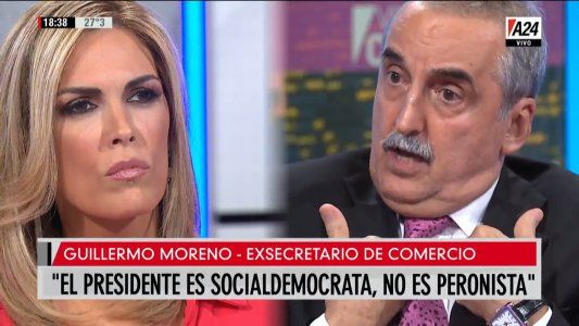 Según Guillermo Moreno, Cristina Kirchner va a sacar menos votos que María Eugenia Vidal en las elecciones