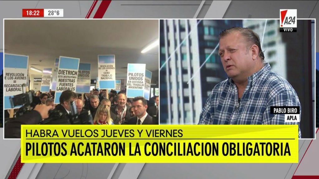 Los pilotos acataron la conciliación obligatoria y no habrá paro este jueves y viernes