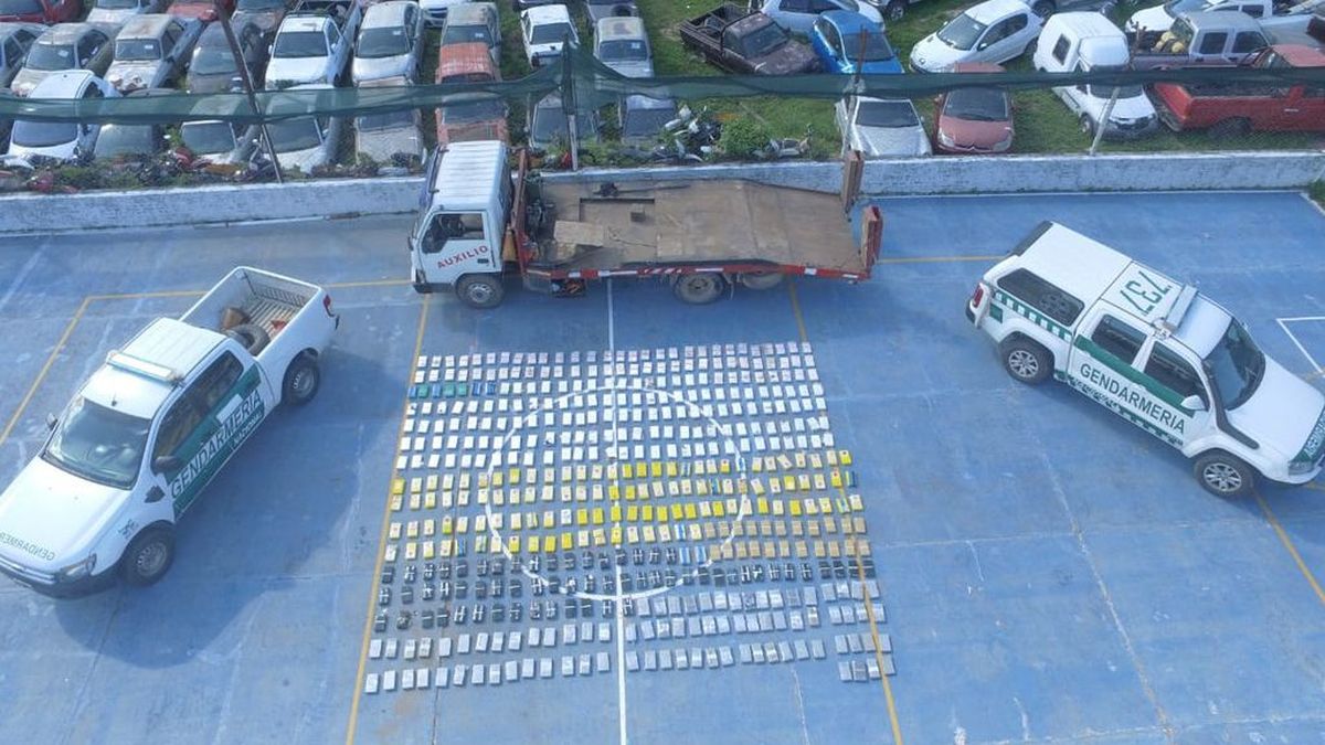La droga incautada del camión que viajaba en la ruta 34&nbsp;