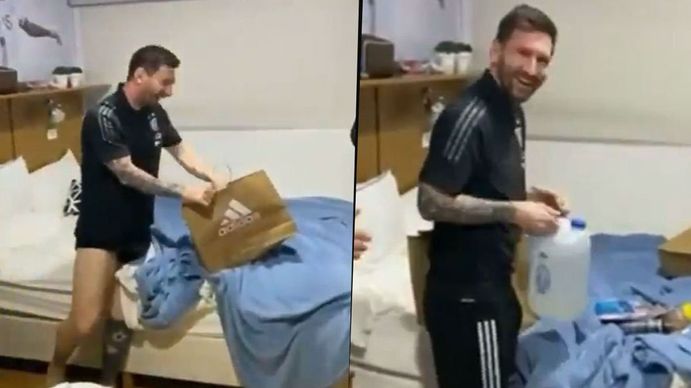 Los insólitos regalos que le hicieron a Messi sus compañeros de la Selección Argentina