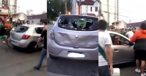 Brutal agresión de hinchas de Banfield a una familia de Lanús que volvía de la cancha