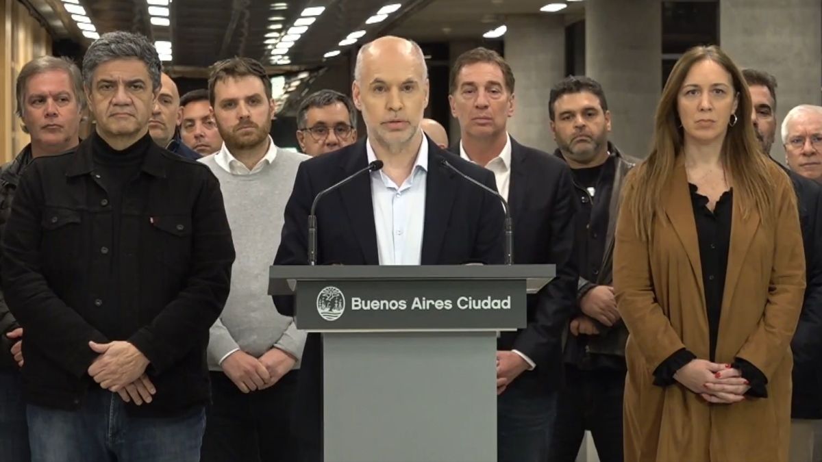 Horacio Rodríguez Larreta dijo que Cristina Kirchner “busca distraer” y le pidió que haga que “los manifestantes se retiren pacíficamente” (Foto: Captura).