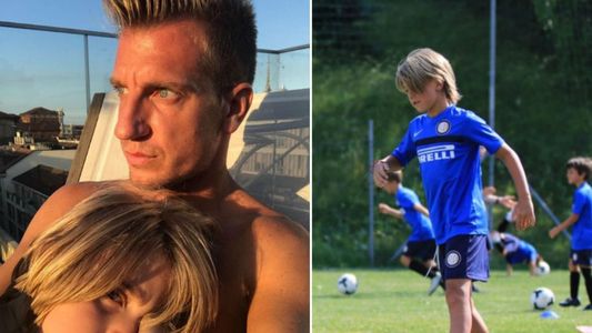 Maxi López habló de las fotos de sus hijos con camisetas del Inter