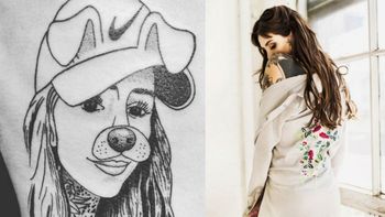 Fanatismo extremo: un fan se tatuó la cara de Candelaria Tinelli