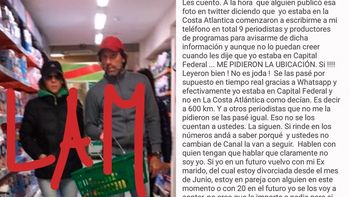 La palabra de Laura Miller tras la supuesta foto con Nicolás Traut en un supermercado
